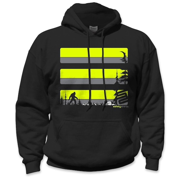 Sasquatch High Visibility Hoodie, Black, 2XL